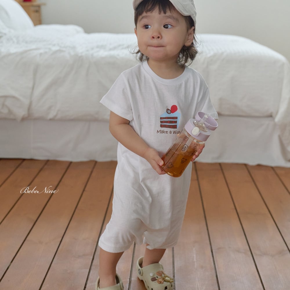 bebe nine15  (6m-24m) 2色可愛蛋糕圖包屁服