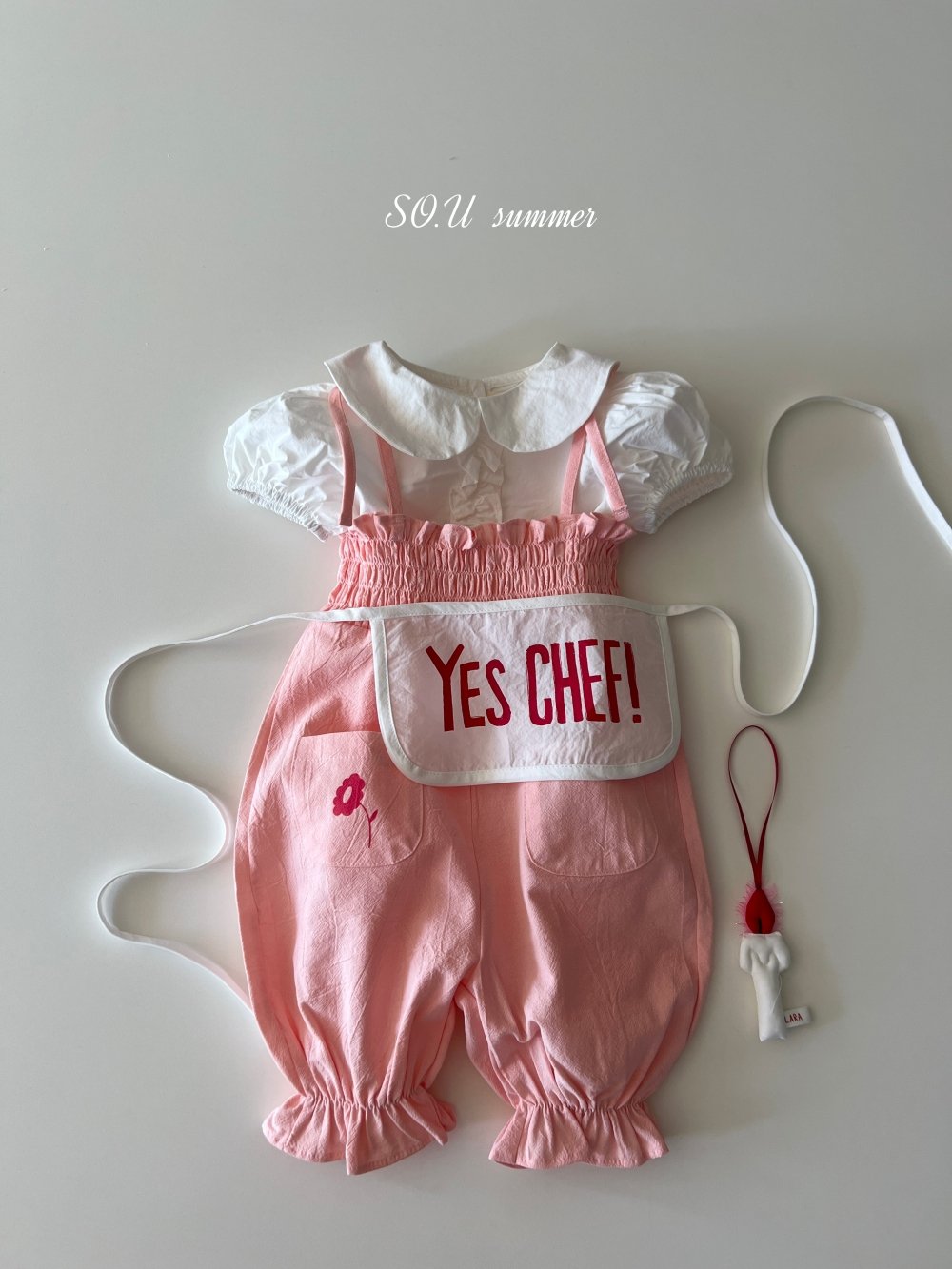 SO.U28｜(6m-4y) 印花綁帶連身褲