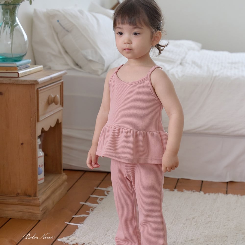 bebe nine28  (65cm-115cm) 3色細肩蛋糕裙套裝