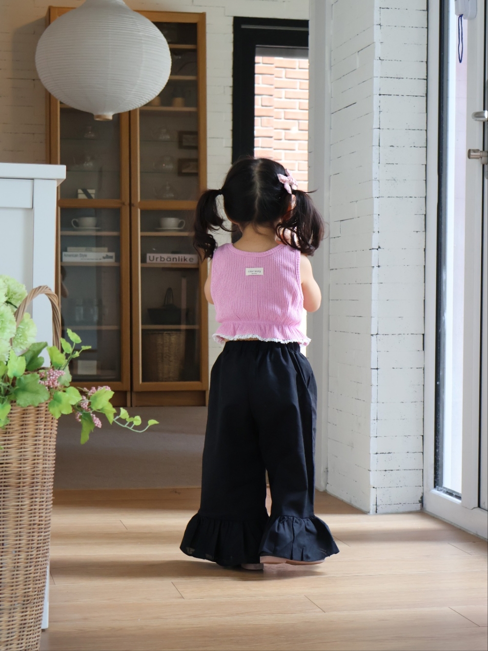 Color14｜(75-115cm) 荷葉喇叭長褲