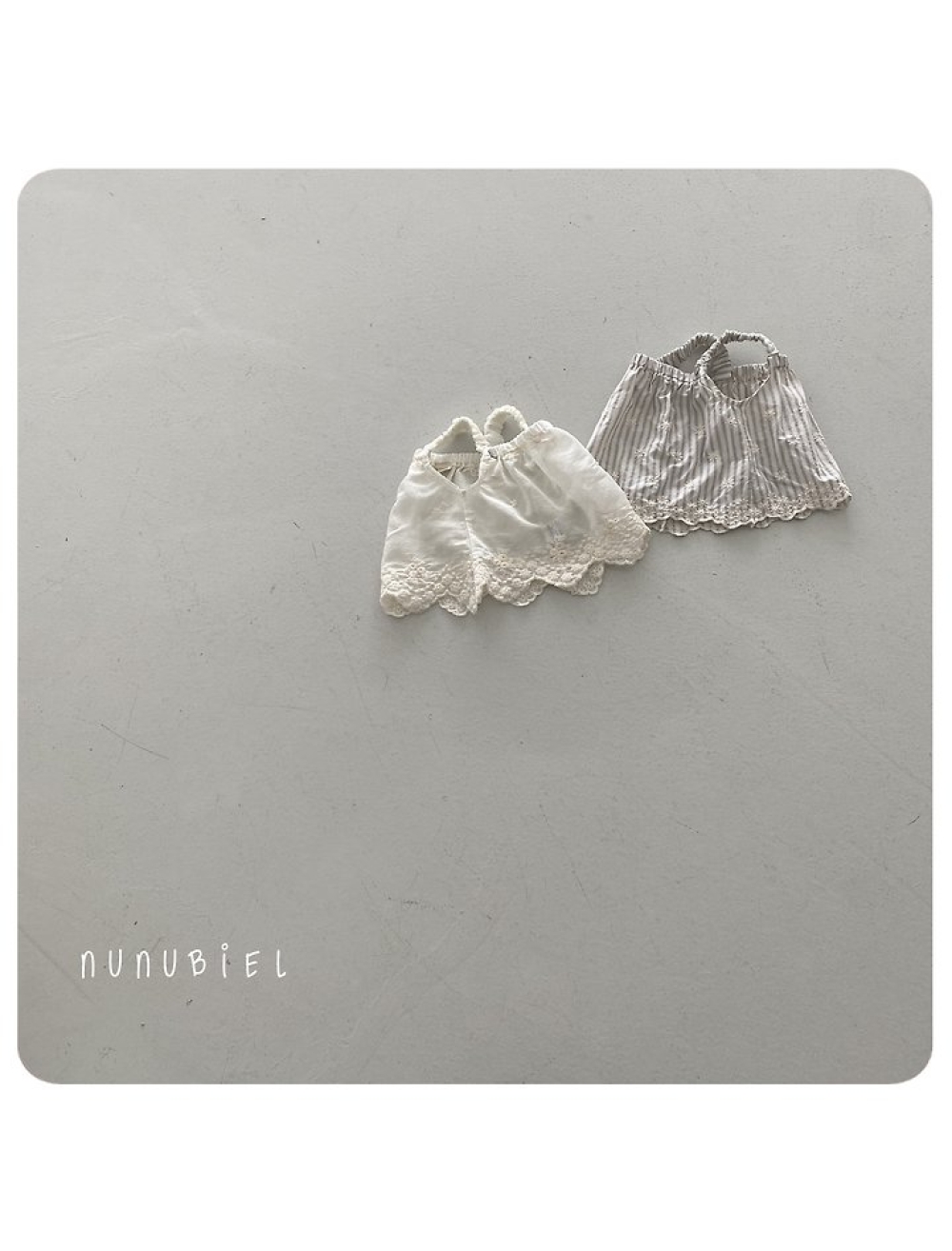 NUNU BIEL33｜(75-115cm) 緹花細肩上衣