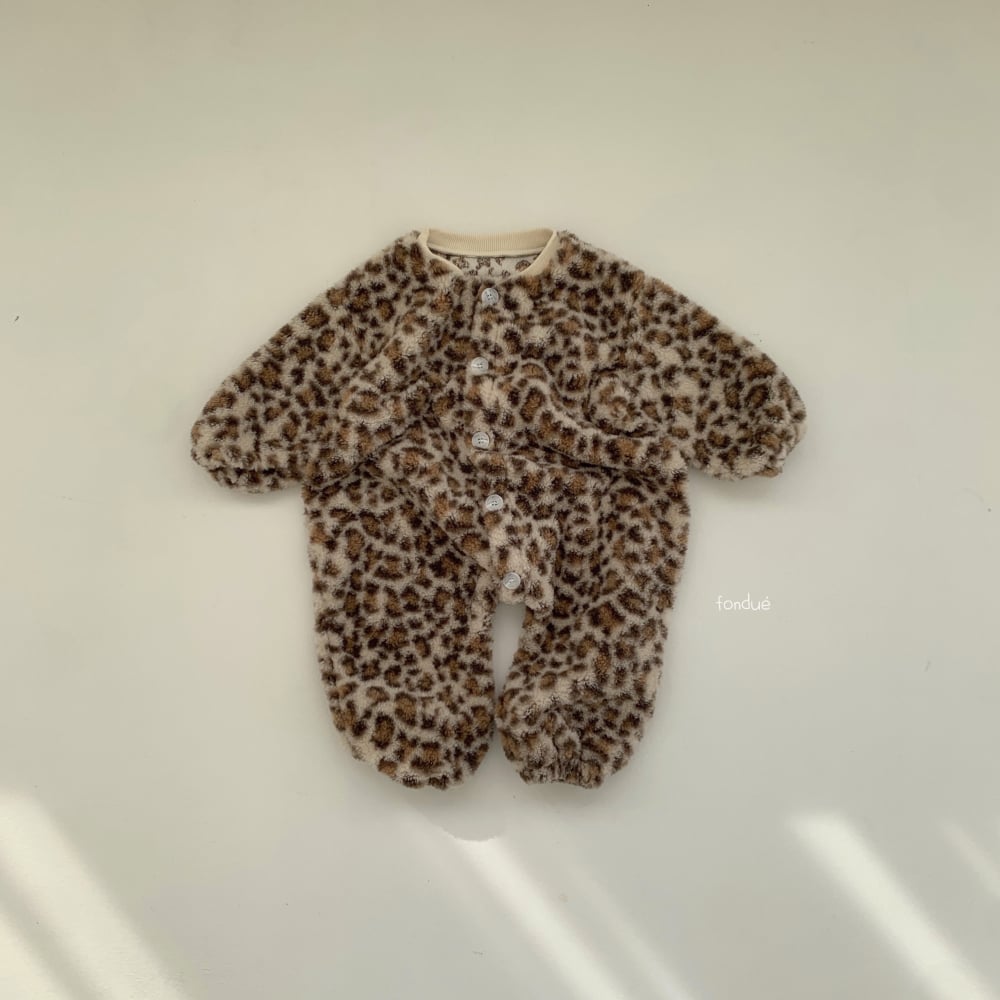 Fondue 23｜(65cm-75cm)  豹紋連身服