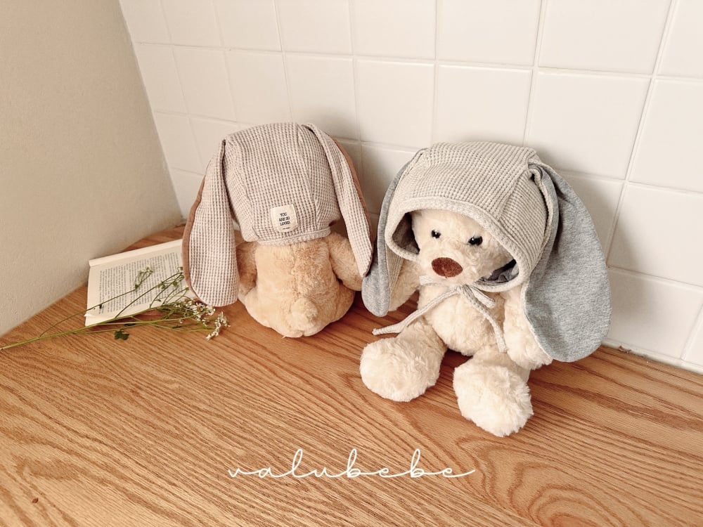 Valubebe12｜(65-90) 華夫格兔子耳朵帽子