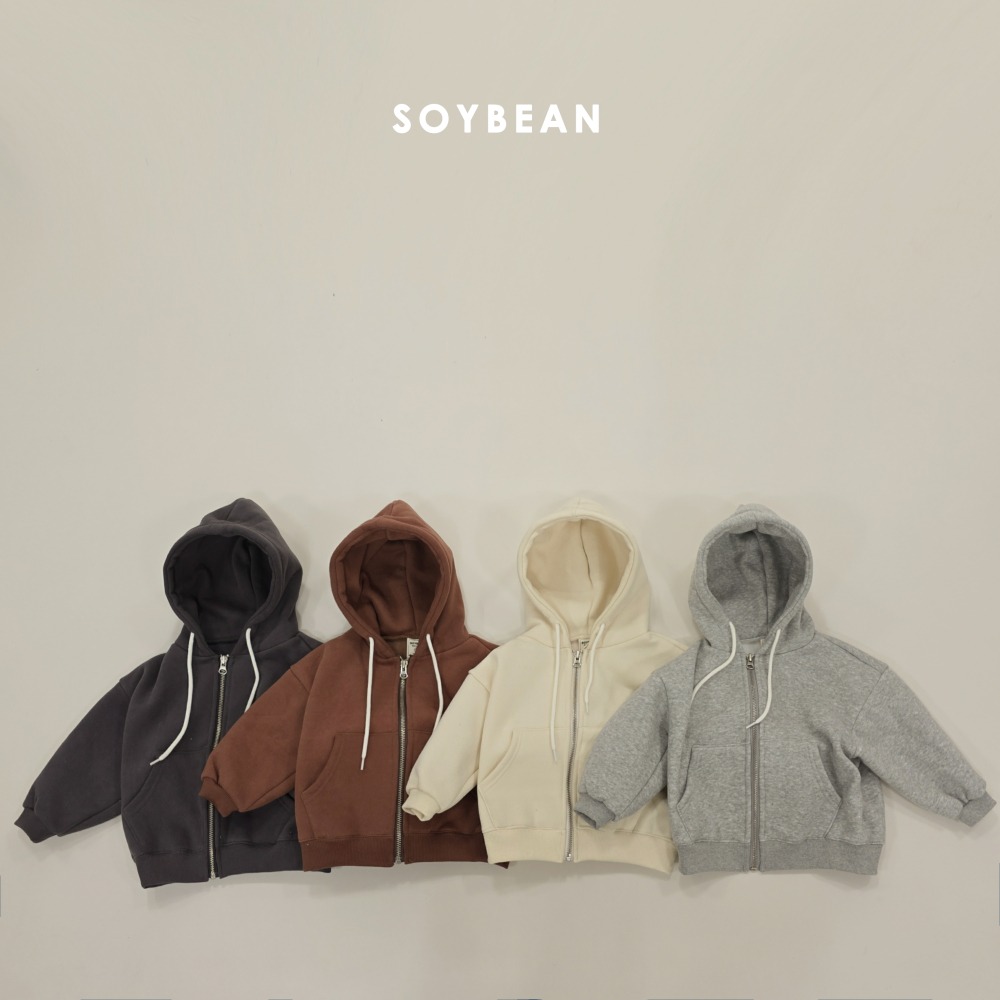 Soybean37｜(75cm-118cm) 刷毛連帽外套