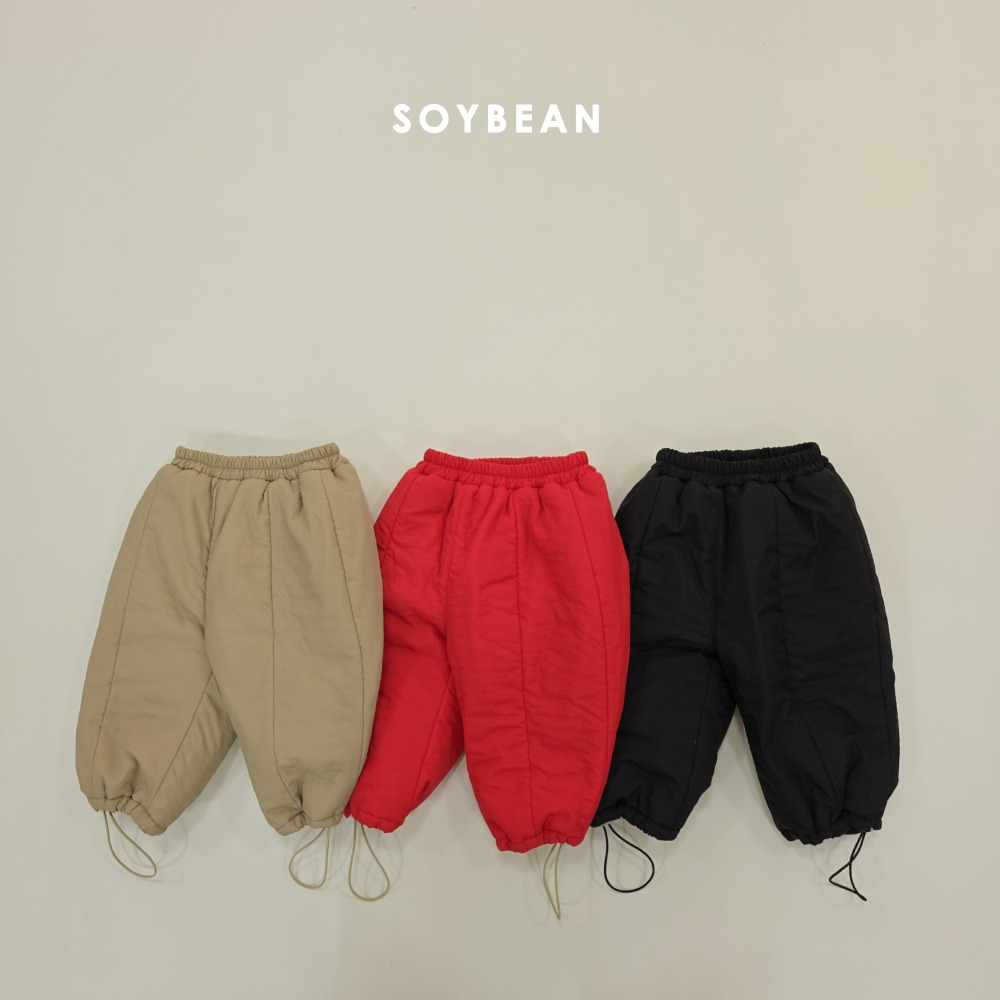 Soybean60｜(75cm-118cm) 刷毛抽繩長褲
