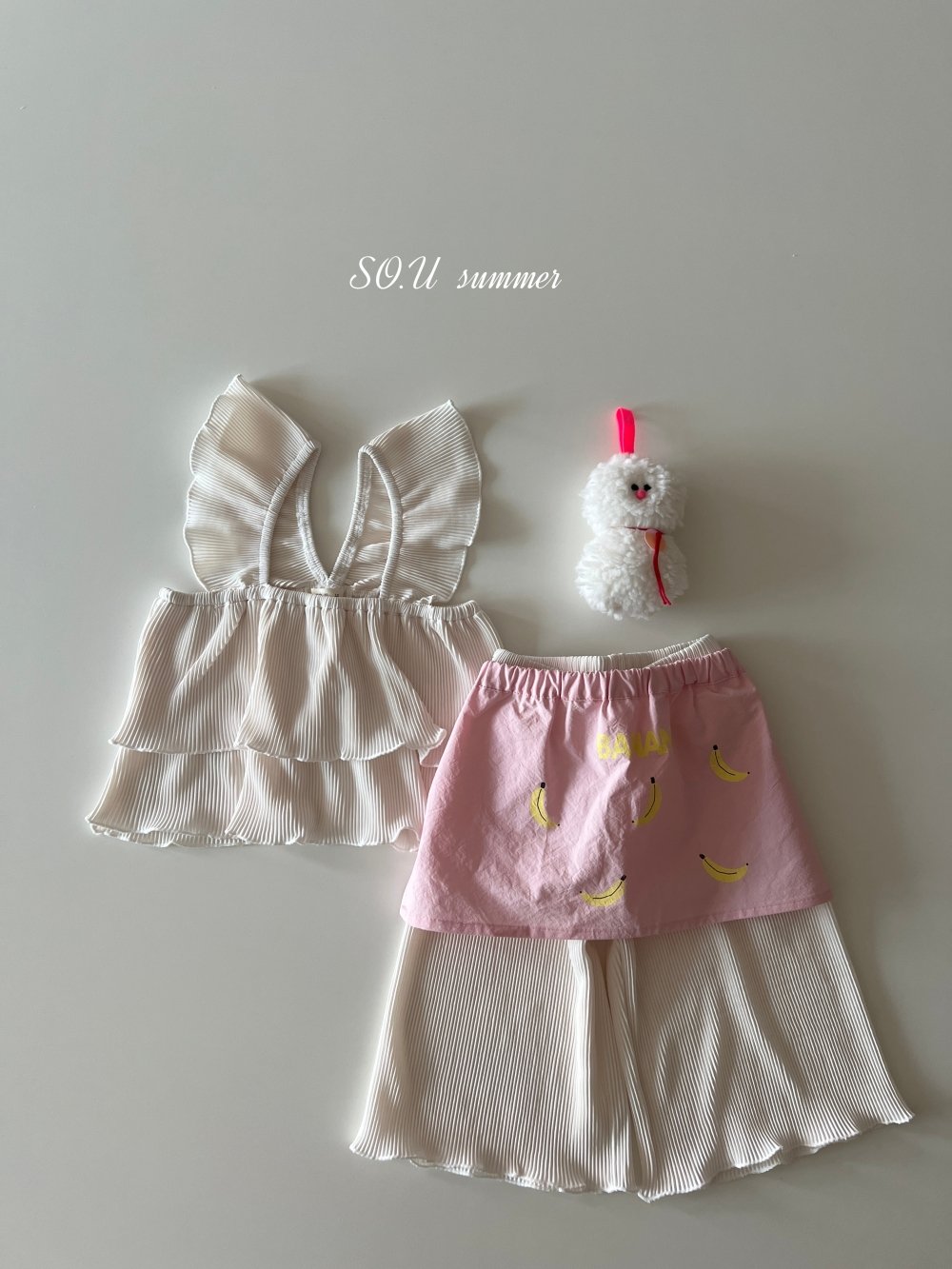SO.U22｜(6m-4y) 荷葉細條套裝