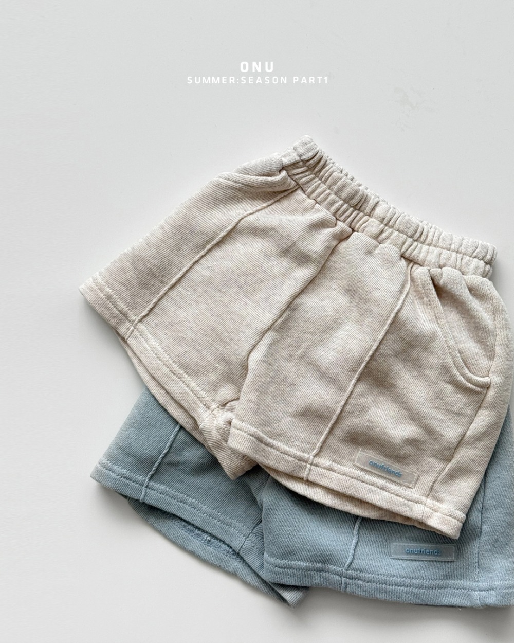 onu23｜(70cm-115cm) 壓線毛圈短褲