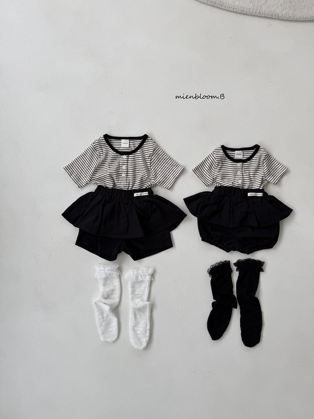 Bloom.b45｜(55cm-118cm) 花朵網眼無根長襪