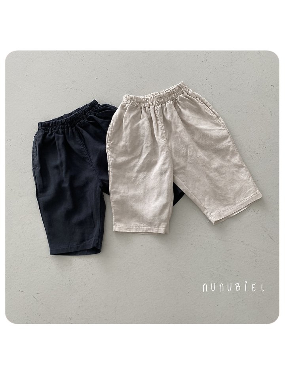 NUNU BIEL14｜(75-115cm) 素色棉寬褲