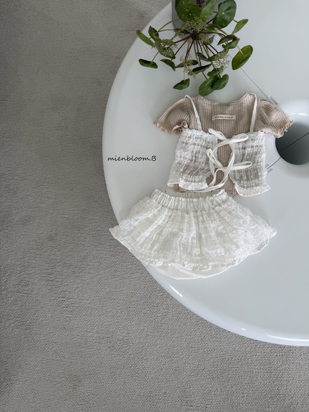 Bloom.b23｜(55cm-118cm) 細肩綁帶背心