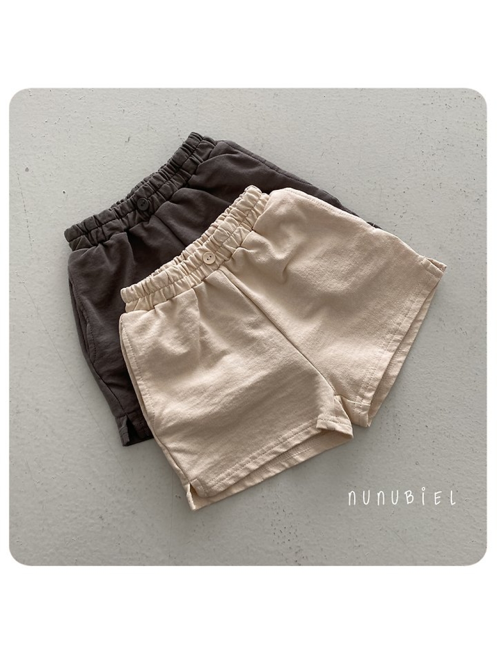 NUNU BIEL24|(65-115cm) 素色棉質短褲 NUNU BIEL24|(65-115cm) 素色棉質短褲