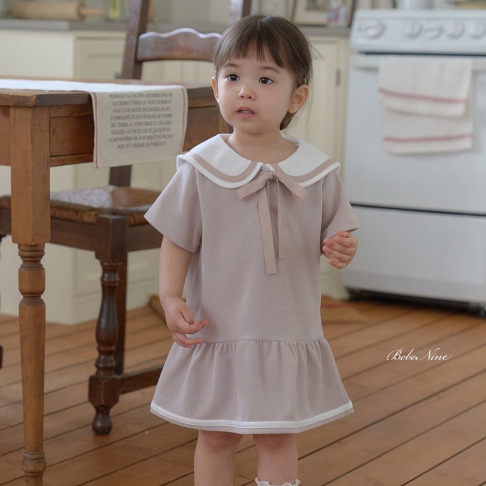 bebe nine22  (65cm-115cm) 3色英倫學院風連身裙