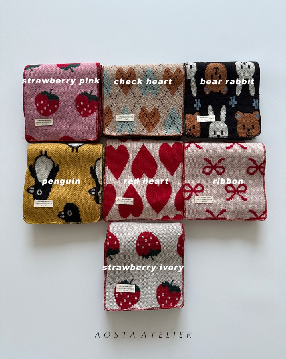 AOSTA05｜(6m-5y) 印花針織圍巾