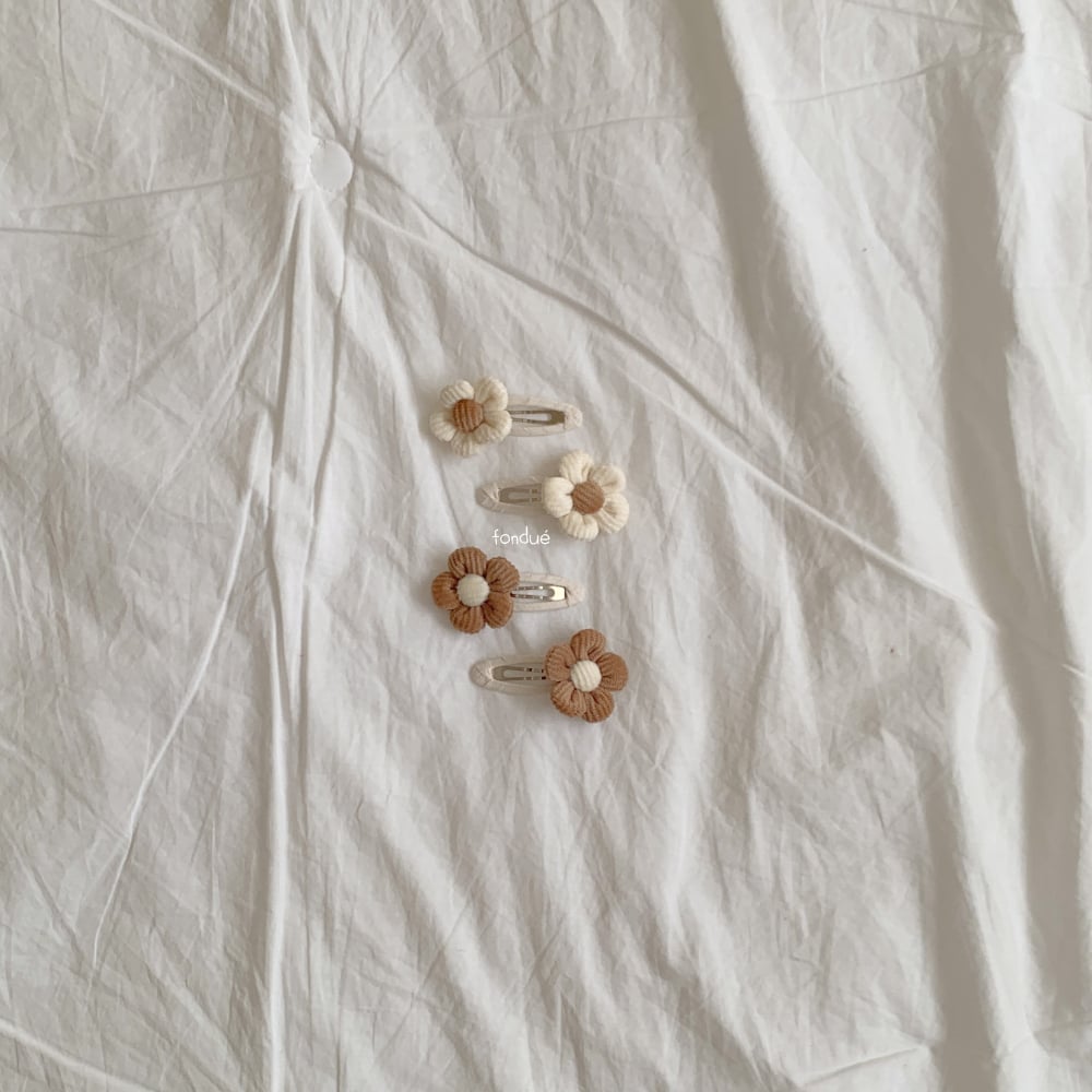 Fondue 46｜(Free)  花花髮夾