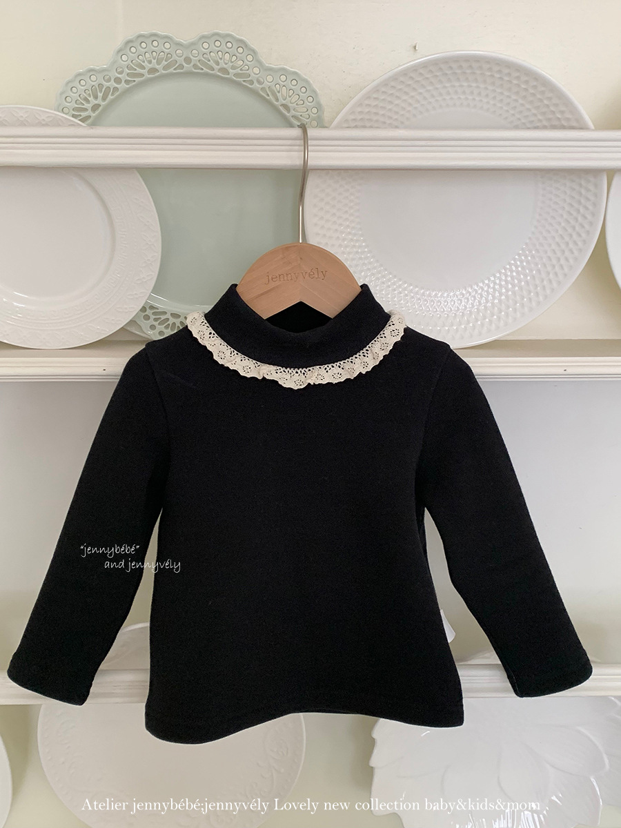 JE 659｜(73-110cm)  緹花蕾絲上衣