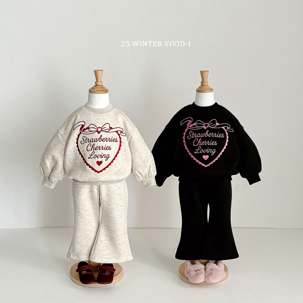 vivid100｜(78cm-125cm) 公主刺繡喇叭套裝