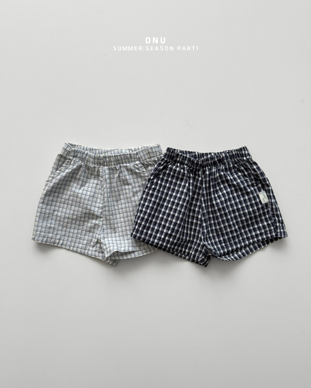 onu45｜(70cm-115cm) 格紋短褲
