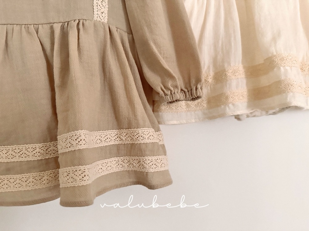 Valubebe82｜(65-80) 蕾絲刺繡包屁洋裝