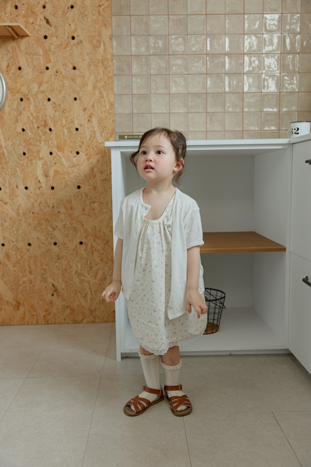 onu37｜(70cm-115cm) 針織短袖開襟外套