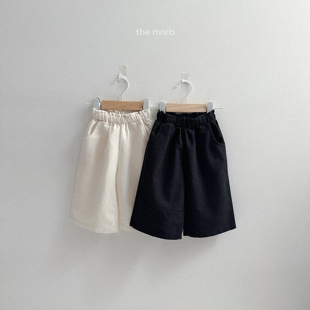 MiniRobe22｜(70cm-110cm)kids 2色素色口袋直筒寬庫