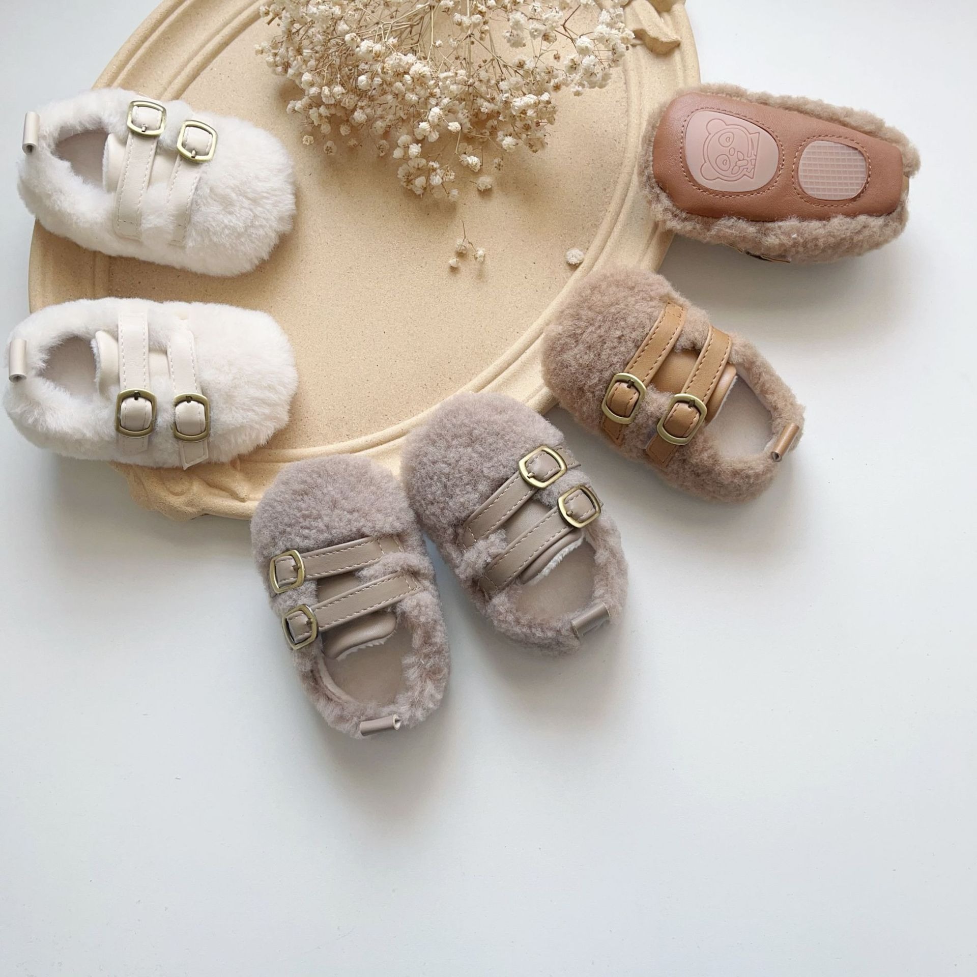 毛毛魔鬼氈學步鞋