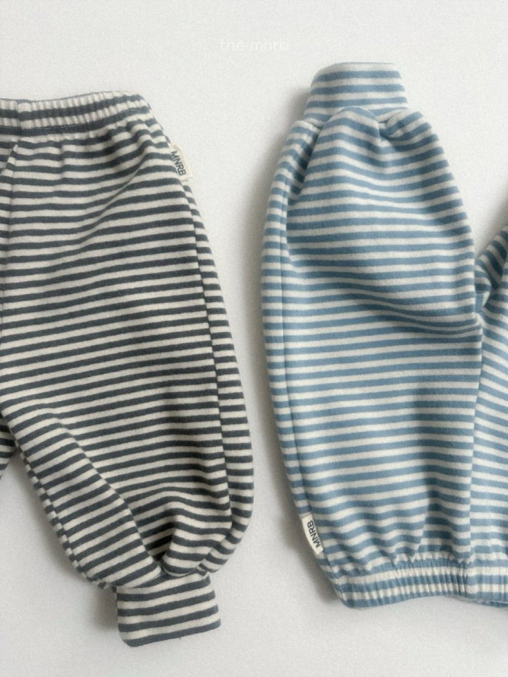 MiniRobe32｜(70-110) 條紋休閒束口褲