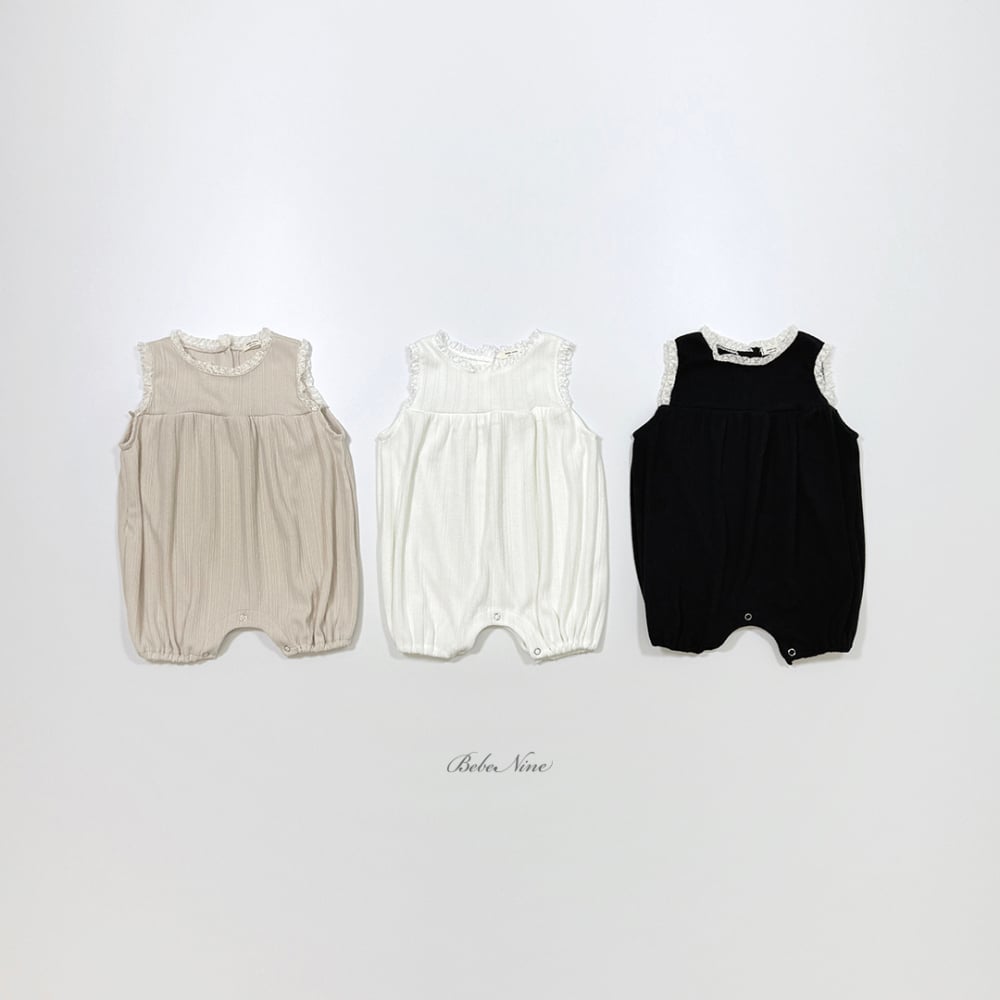 bebe nine16  (6m-24m) 3色彈力蕾絲連身服