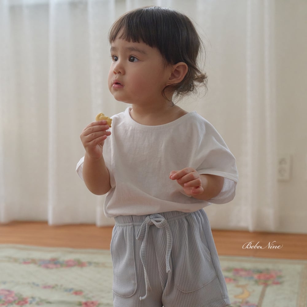 bebe nine30  (65cm-115cm) 3色簡約素色上衣