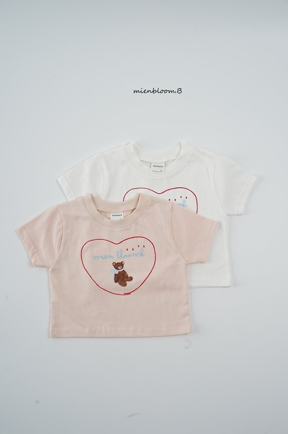 Bloom.b44｜(55cm-118cm) 愛心小熊印花上衣