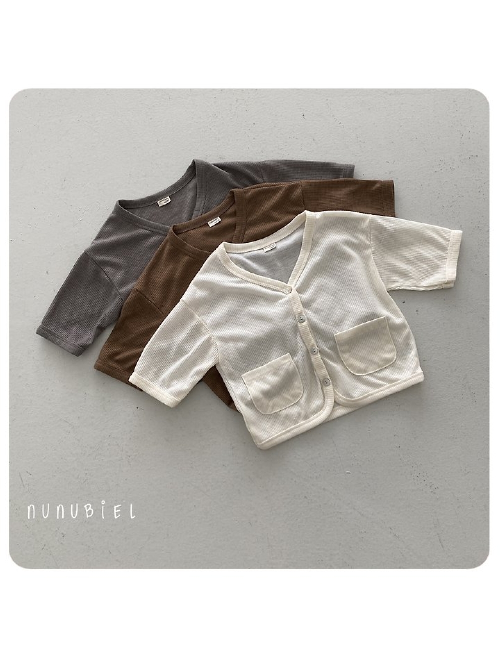 NUNU BIEL15｜(75-115cm) 口袋素色外套