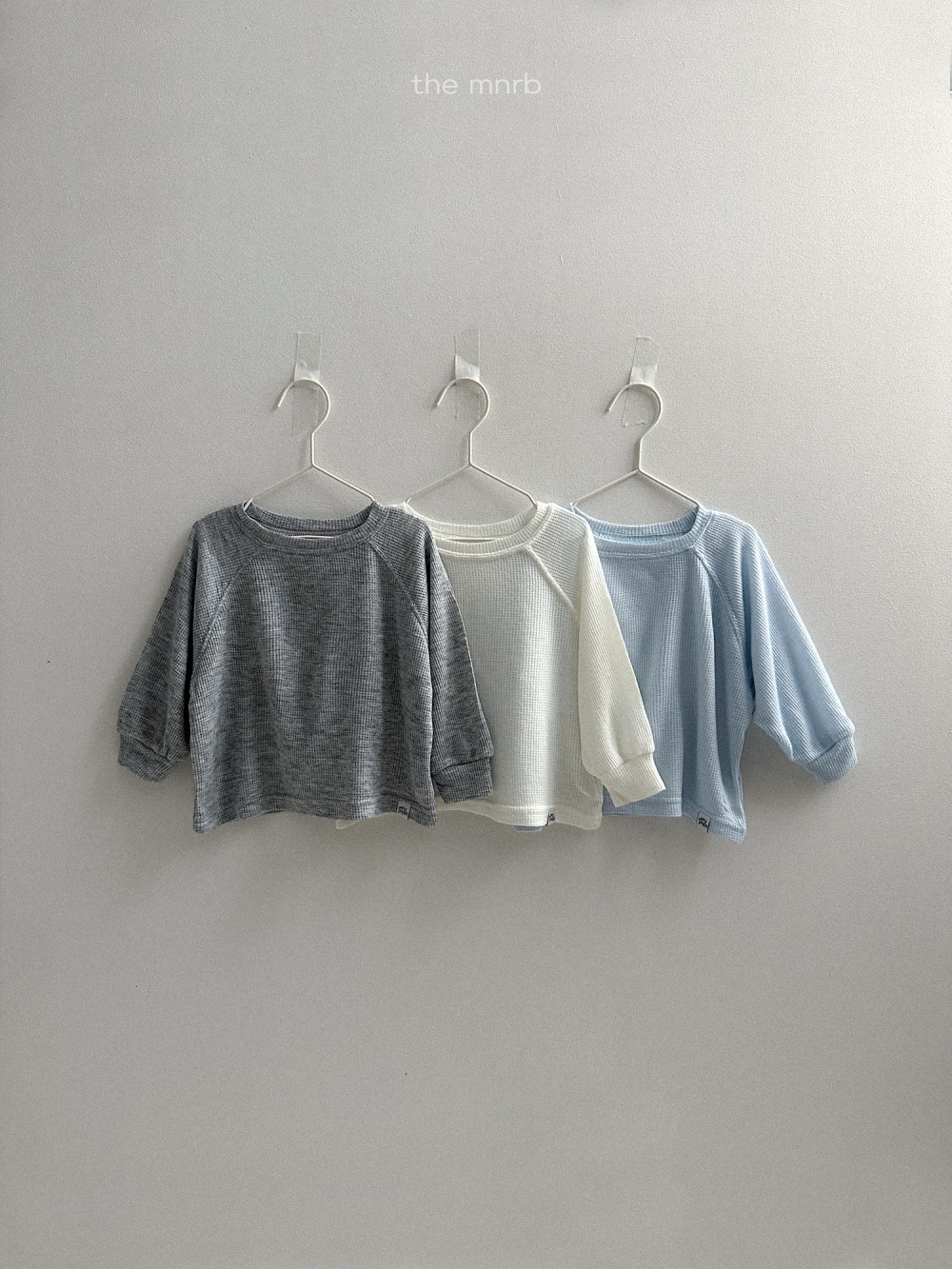 MiniRobe37｜(70-110) 華夫格寬鬆長袖上衣