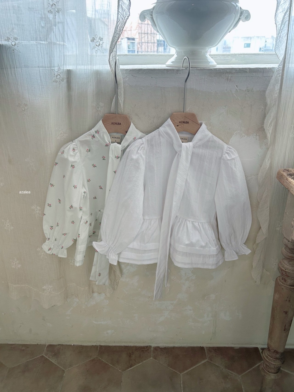 Azalea13｜(85-118cm) 蝴蝶結襯衫