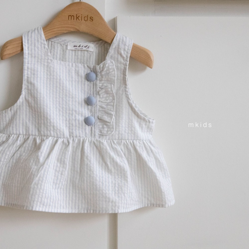 M-KIDS22｜(65-115cm) 條紋傘狀設計背心