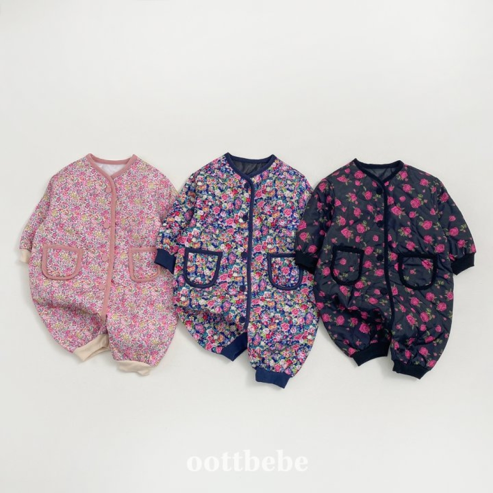 Oottbebe39｜(0m-12m) 氣質小碎花包屁褲裝