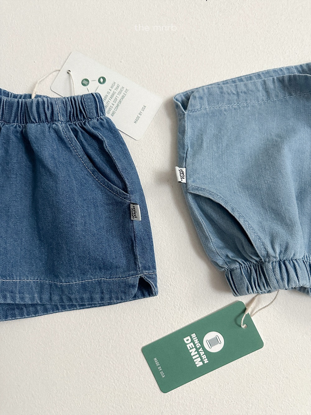 MiniRobe13｜(70-110) 滾邊輕便牛仔褲