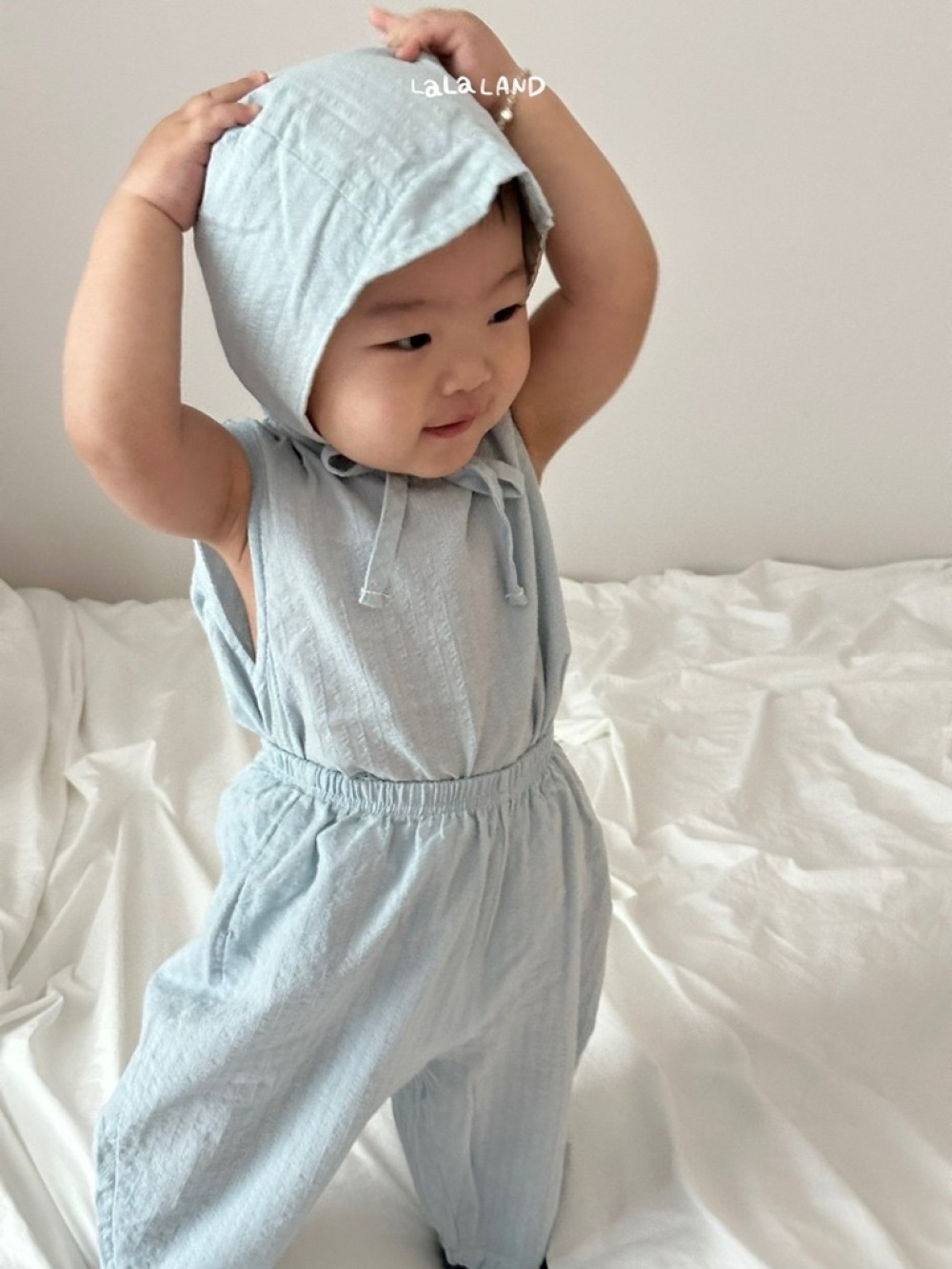 lala land31｜(3m-18m) 2色壓紋長褲