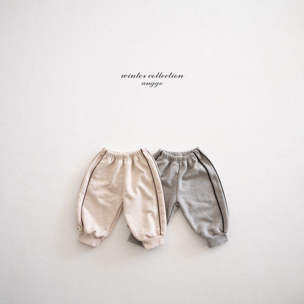 anggo22｜(75cm-120cm) 線條休閒縮口褲