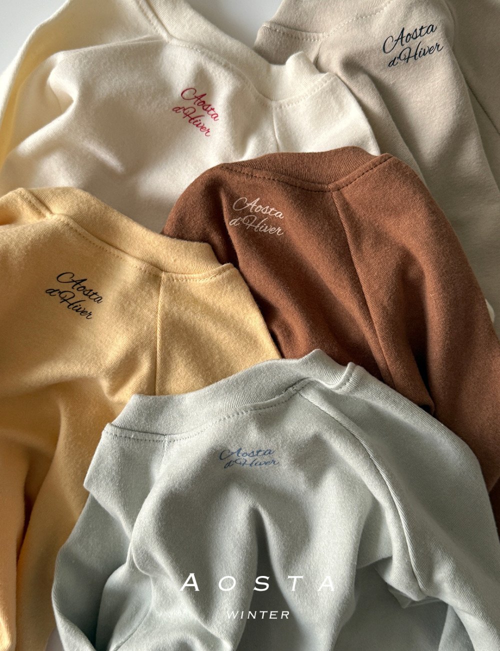 AOSTA28｜(6m-5y) 磨毛簡約上衣