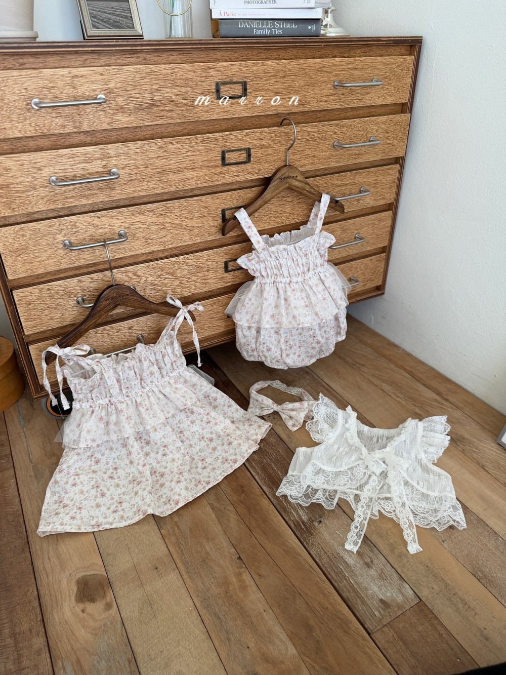 Marron49｜(3m-6y) 法式蕾絲背心