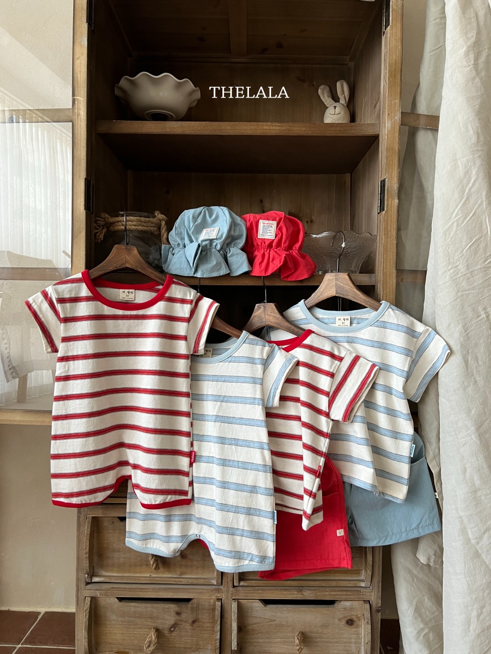 thelala59｜ (0m-18m) 條紋包屁扣