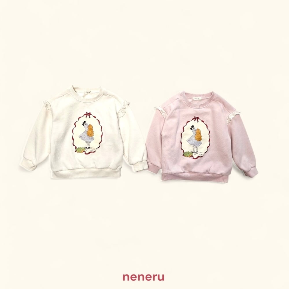 neneru18｜(70cm-125cm) 2色甜美印花休閒上衣