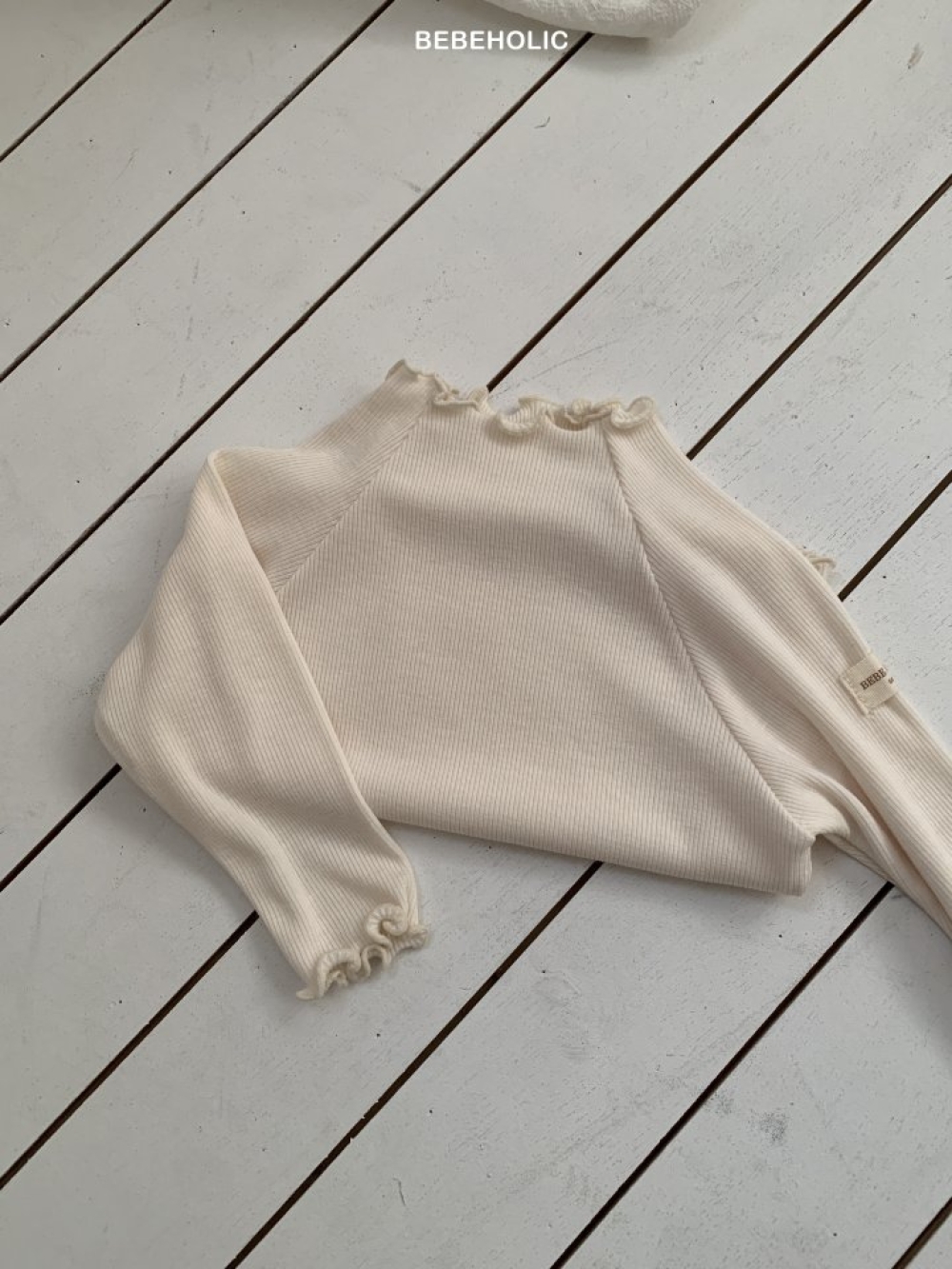 Bebe holic33｜(3m-18m) 木耳邊上衣