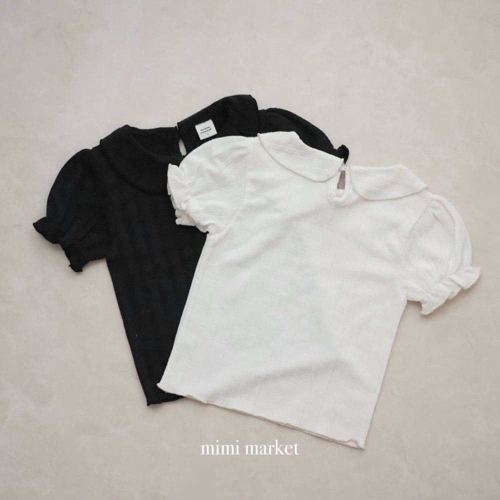 mimi market16 (75-90cm)  泡泡袖翻領上衣