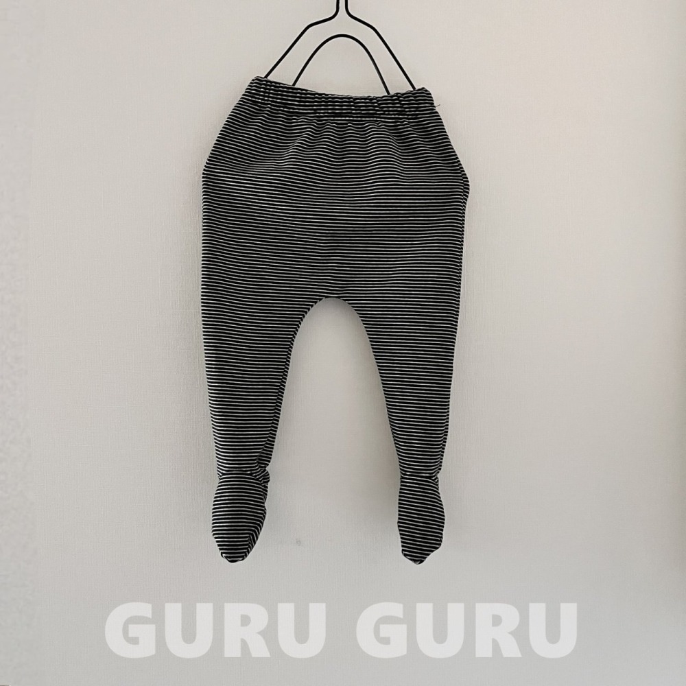 GURU GURU17｜(6m-24m) 3色條紋褲襪