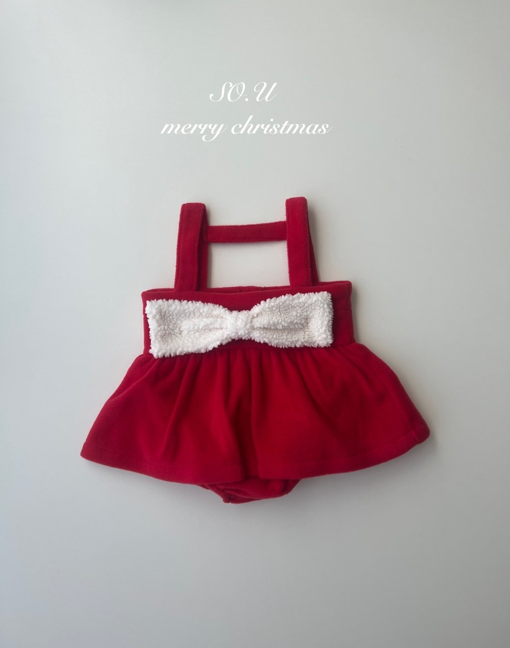 SO.U16｜(12m-18)  蝴蝶結吊帶包屁裙