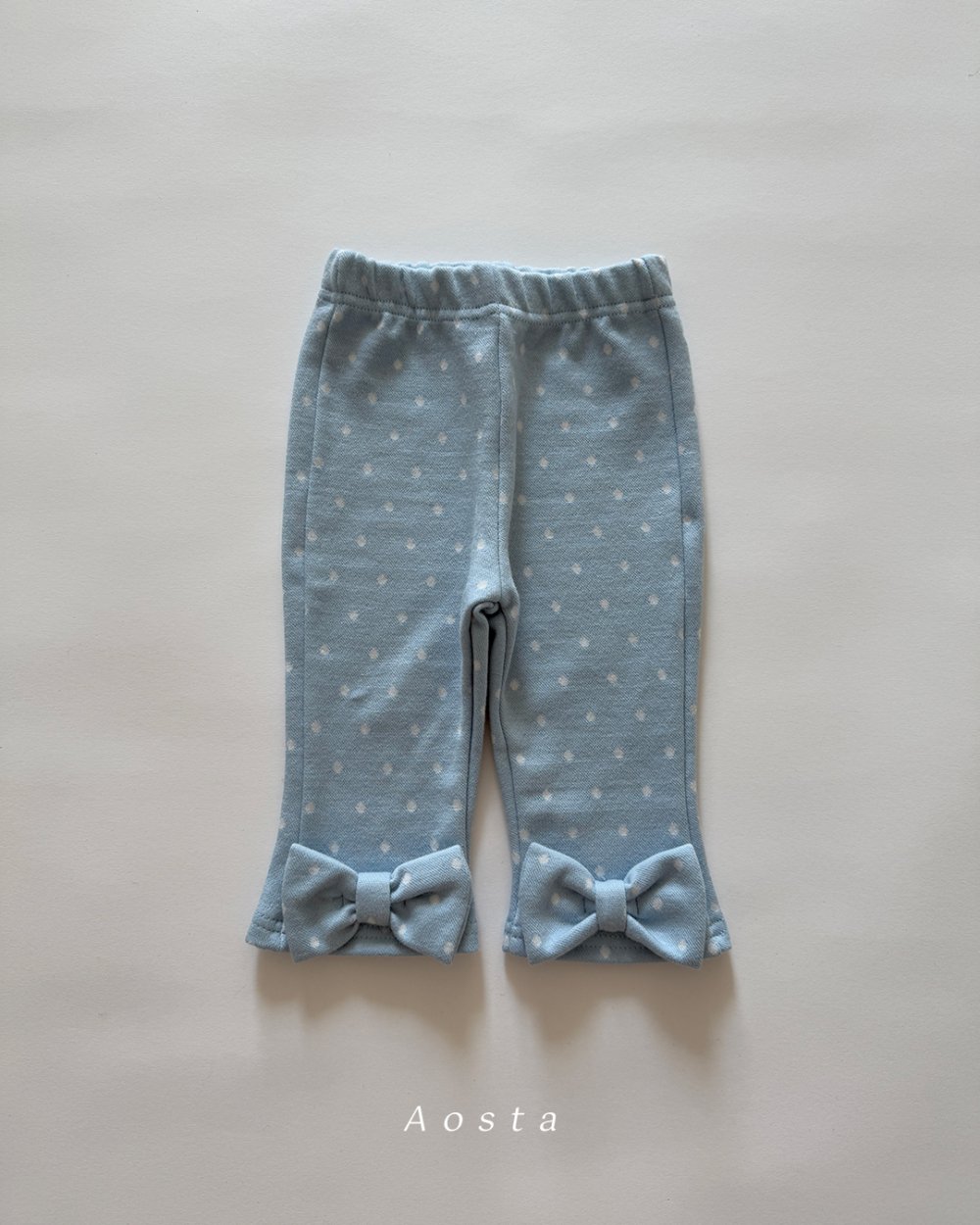 AOSTA25｜(6m-5y) 蝴蝶結小喇叭褲