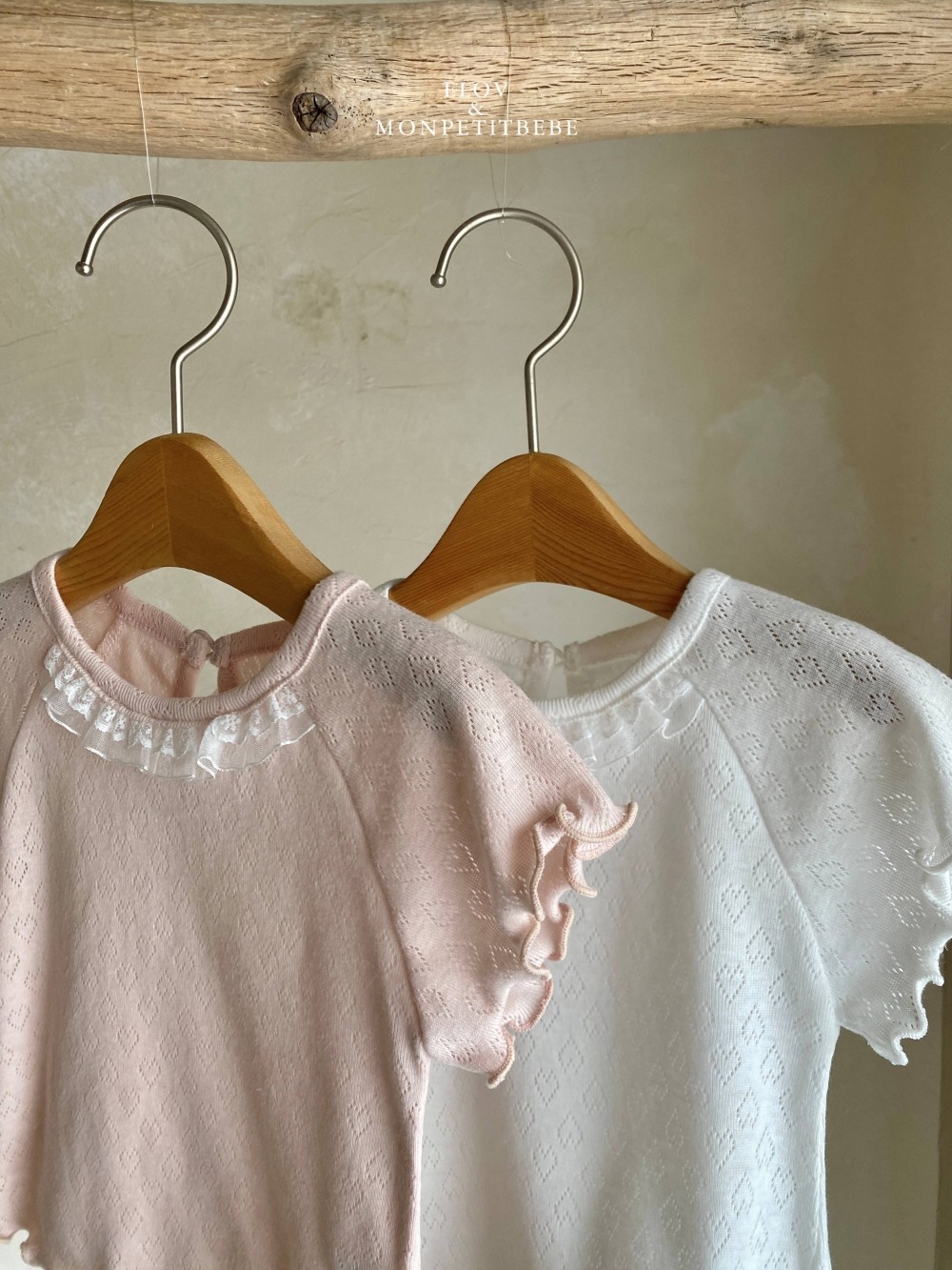 Mon petit13｜(73-118cm) 愛心透氣蕾絲上衣