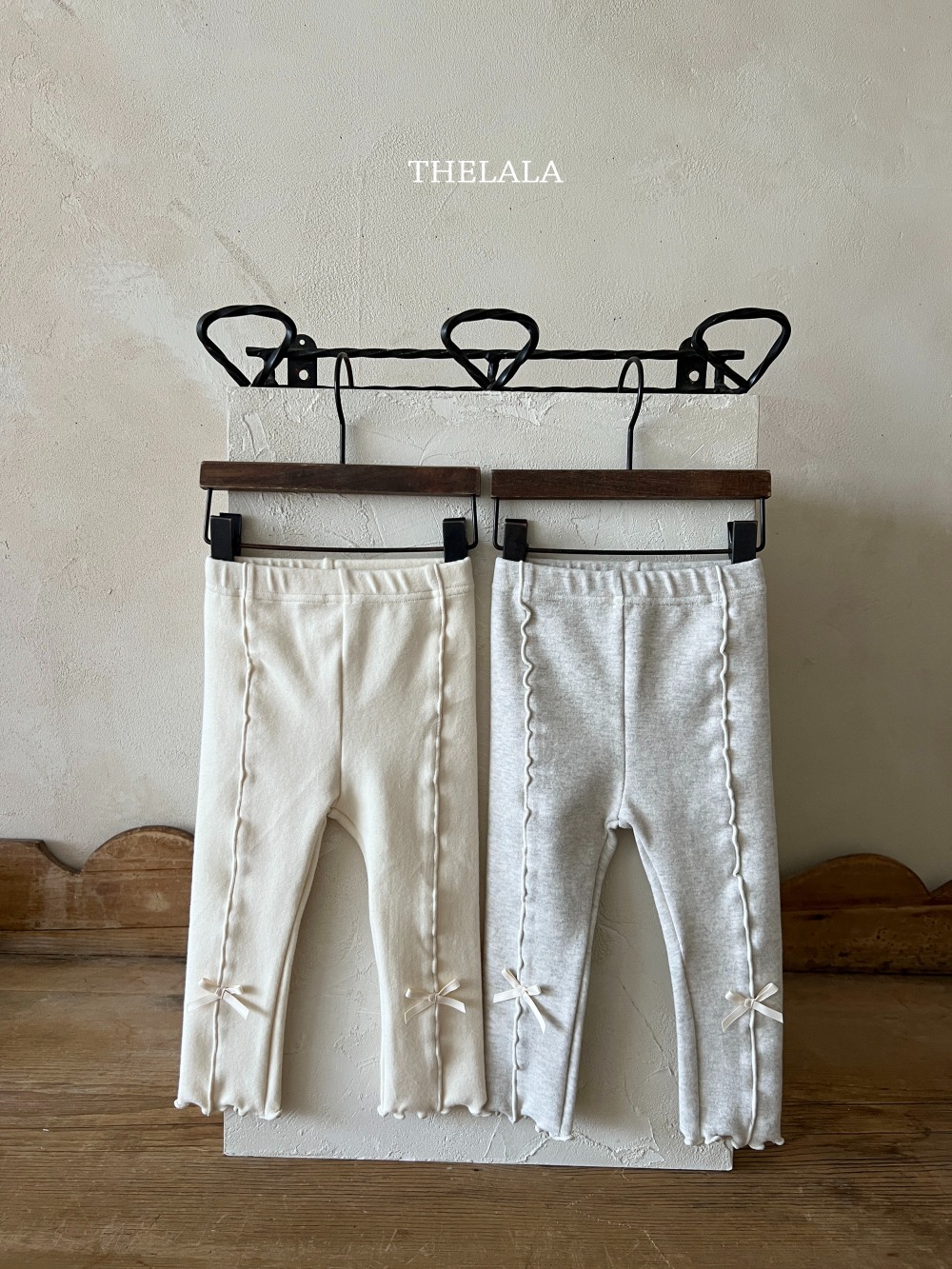 thelala36｜ (1y-6y) 蝴蝶結捲邊內搭褲