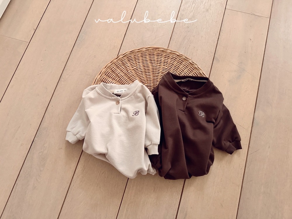 Valubebe32｜(65-80) B英字包屁衣