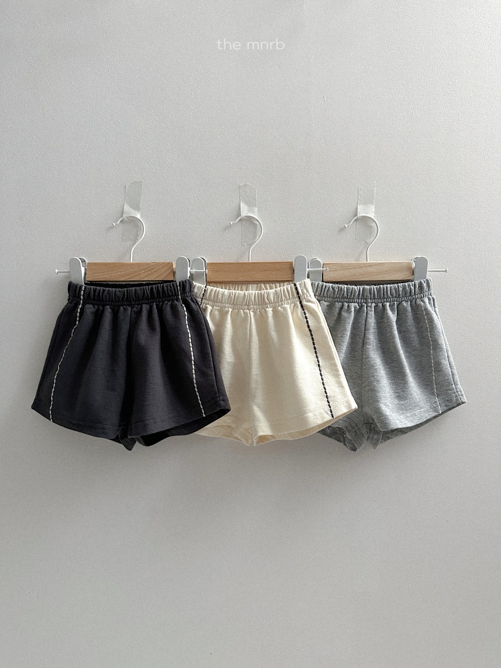 MiniRobe14｜(70-110) 壓線休閒短褲